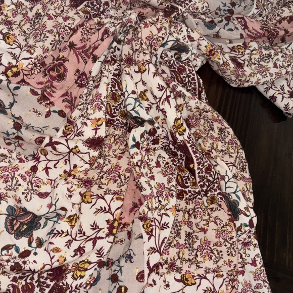 Anthropologie Drew Naomi Maxi Dress Med Tiered Patchwork Boho Beach Easter - Picture 6 of 6